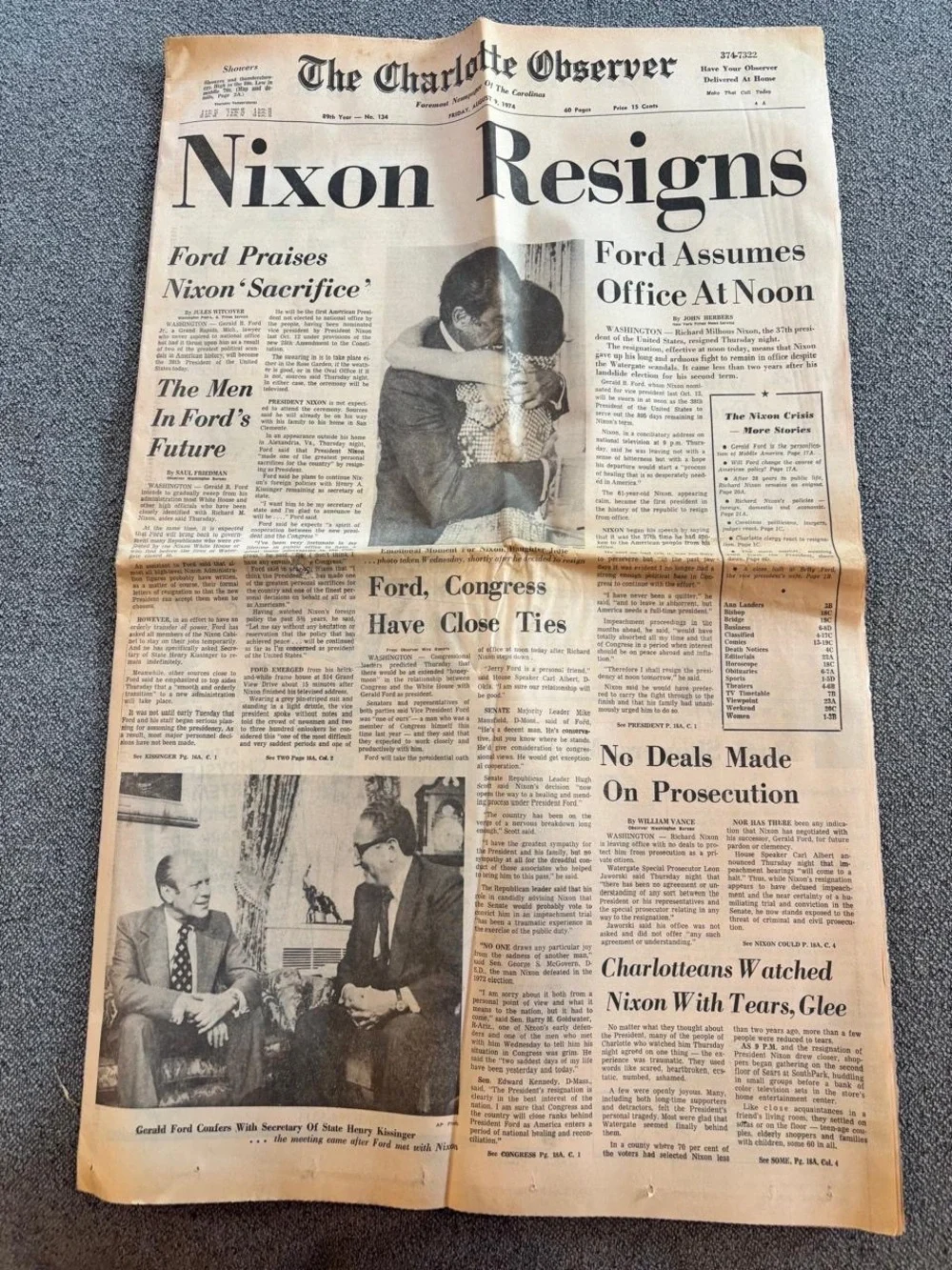Vintage Original Historic Newspapers - 1960s-1980s Headlines - Elvis, Princes s